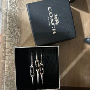 Coach Metallic Bangle Trio